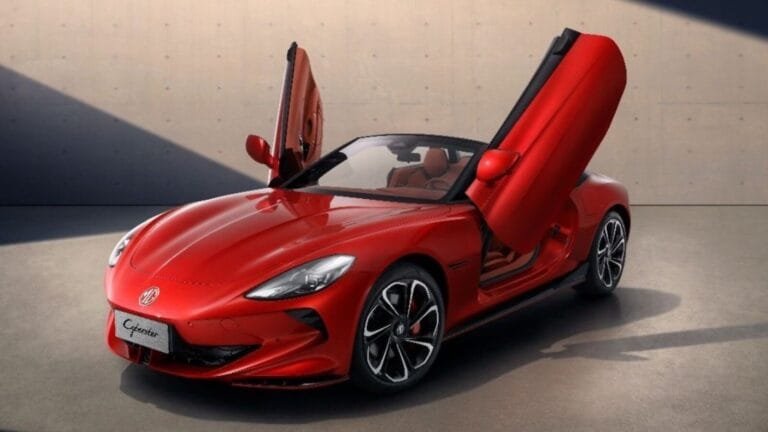 भारत में आई पहली ओपन रूफ इलेक्ट्रिक स्पोर्ट्स कार, MG Cyberster की डीलरशिप पर एंट्री, रेंज 500 KM से ज्यादा भारत में आई पहली ओपन रूफ इलेक्ट्रिक स्पोर्ट्स कार, MG Cyberster की डीलरशिप पर एंट्री, रेंज 500 KM से ज्यादा