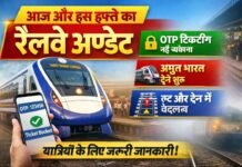 आज और इस हफ्ते का रेलवे अपडेट: OTP टिकटिंग, अमृत भारत ट्रेनें और रूट बदलाव से यात्रियों को क्या फायदा?