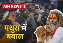 मथुरा में साधु की मौत के बाद बवाल: हाईवे जाम, पथराव और पुलिस कार्रवाई, हादसा या साजिश?