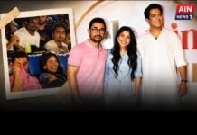 बेटे की फिल्म ‘एक दिन’ के इवेंट में भावुक हुए आमिर खान, आंसू पोंछते दिखे—जुनैद ने संभाला पल!