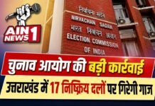 उत्तराखंड में 17 गैर-मान्यता प्राप्त राजनीतिक दलों पर चुनाव आयोग की बड़ी कार्रवाई, पंजीकृत सूची से हटाए गए
