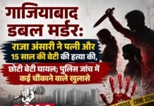 गाजियाबाद डबल मर्डर: राजा अंसारी ने पत्नी और 15 साल की बेटी की हत्या की, छोटी बेटी घायल; पुलिस जांच में कई चौंकाने वाले खुलासे